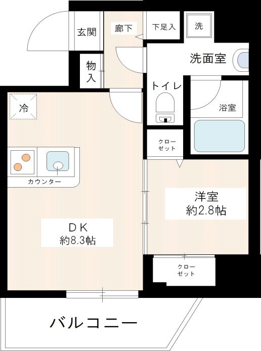 ハイズレナータ南砂の間取り