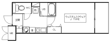 神戸市東灘区甲南町５丁目の賃貸マンションの間取り