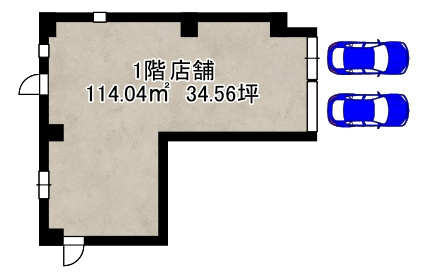 箕面市小野原東５丁目の店舗事務所の間取り