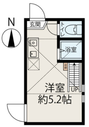 中野区中央５丁目のアパートの間取り