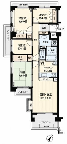 【間取り】 | 横浜永田台パーク・ホームズガーデンヒル