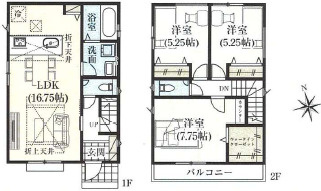 買い物施設が揃う便利な住環境の間取り|3LDK