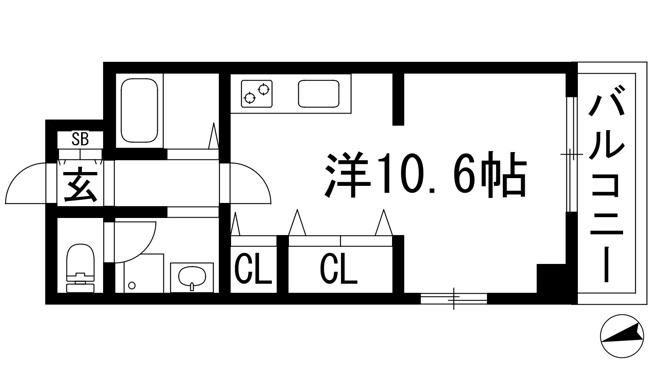 【間取り】 | ホープ池田栄本町