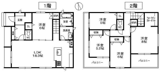 中古戸建て・仲介手数料半額）犬山市大字羽黒字古市場の間取り