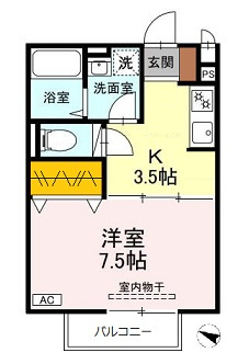 メゾンＳ・Ｋの間取り