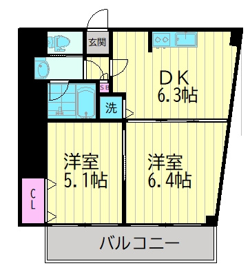 【間取り】 | 池上台コーポ