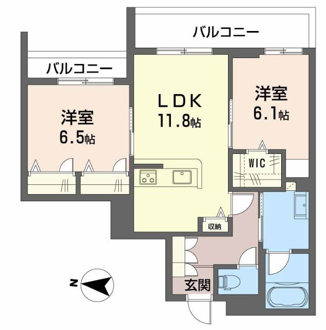 シャーメゾン ジーコートホウゼンジの間取り