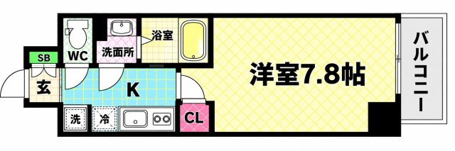 【間取り】 | エスカーサ大阪WEST九条駅前