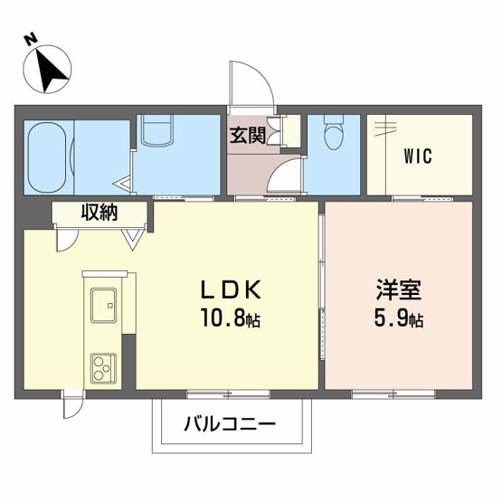 【間取り】 | ボンヌ・シャンス　B棟