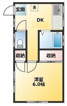 コーポ東永の間取り|間取りです。