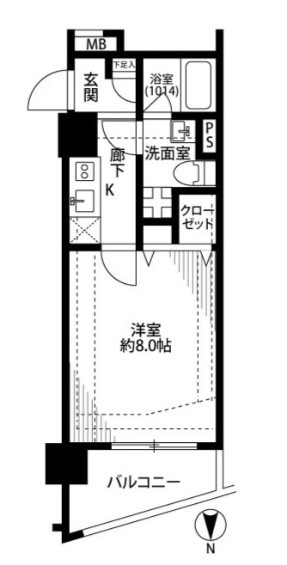 杉並区和泉３丁目の賃貸マンションの間取り|間取り