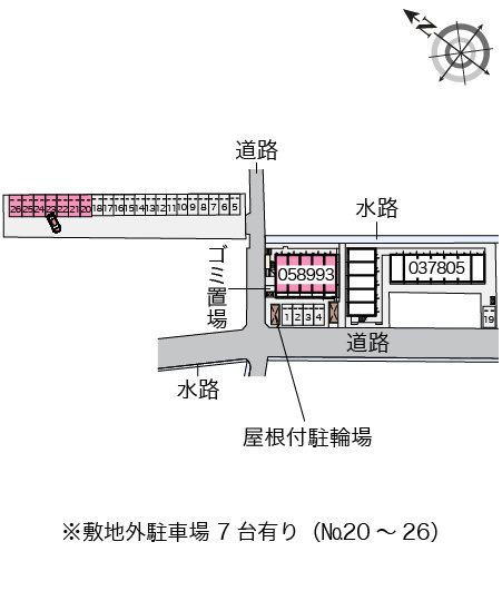 大竹市南栄３丁目のアパートの区画図|画像4