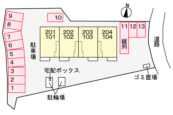 ブリックフォレストの駐車場|駐車場