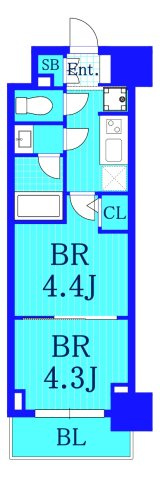 ドゥーエ新横浜の間取り