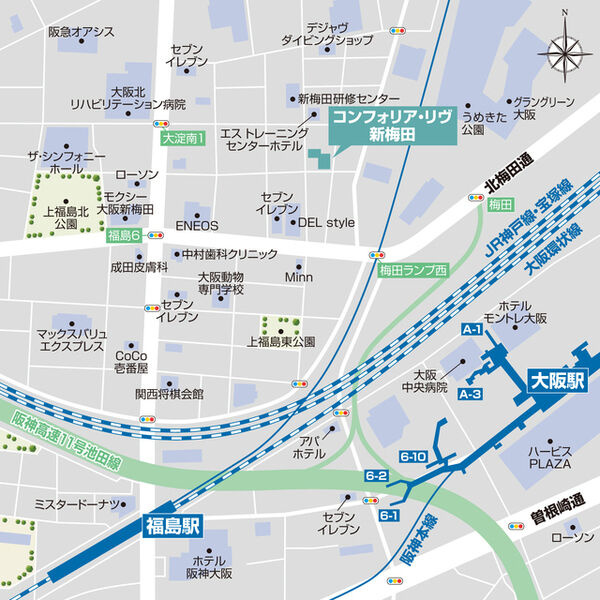 コンフォリア・リヴ新梅田の間取り