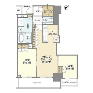 ザ・セントラルマークタワーの間取り