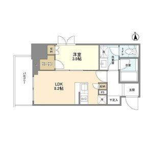 ルフォンプログレ堺筋本町タワーレジデンスの間取り