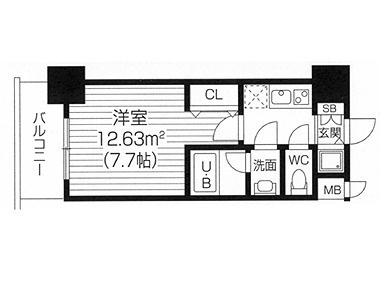 Ｓ－ＲＥＳＩＤＥＮＣＥ福島Ｌｕｘｅの間取り