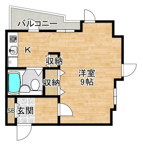 豊中市寺内２丁目の店舗事務所の間取り