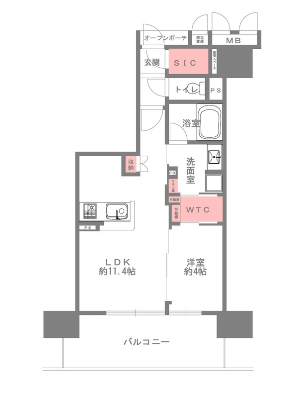 イニシアブランなんば　805号室