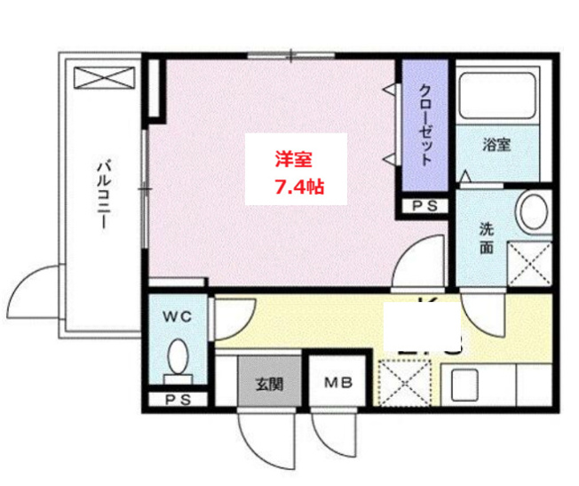 【間取り】 | ラヴィベール | お部屋の間取りです。