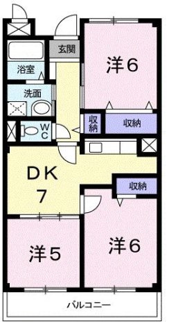 シャルマン今宿の間取り