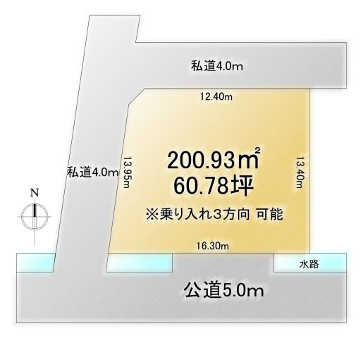 東区津島屋  550万円の土地図