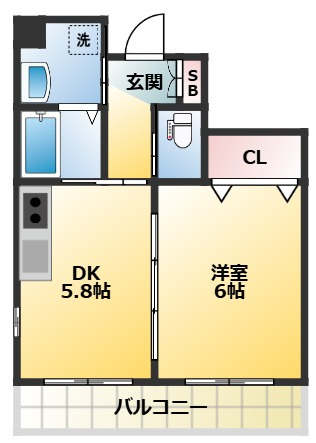 【間取り】 | グレース桃井