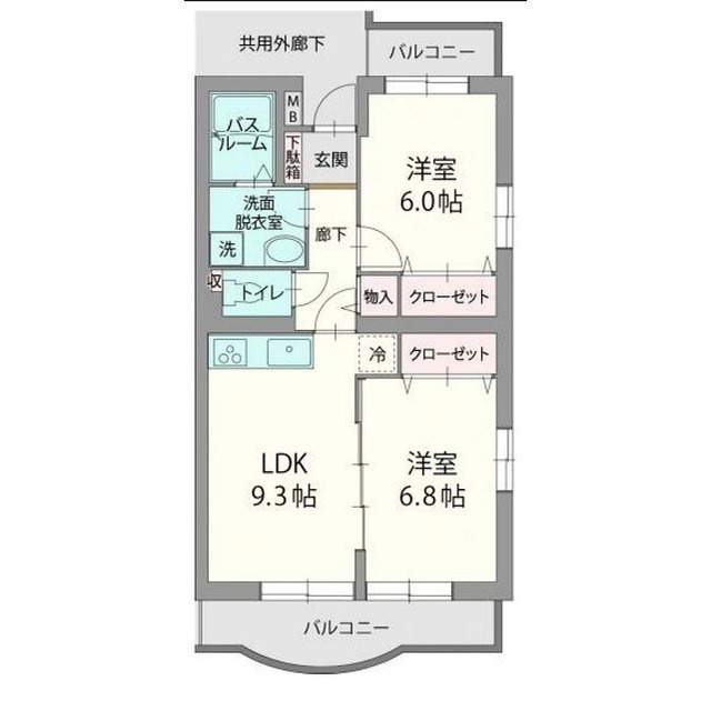 アビタシオンBの間取り