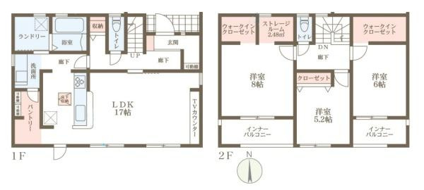 リーブルガーデン結崎 ５号棟 ／新築一戸建の間取り