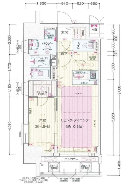 プレサンス新栄町ギャラントの間取り