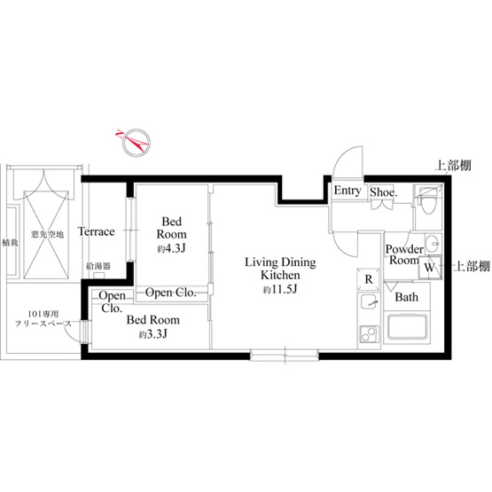 【間取り】 | CASA PIAZZA 杉並和田