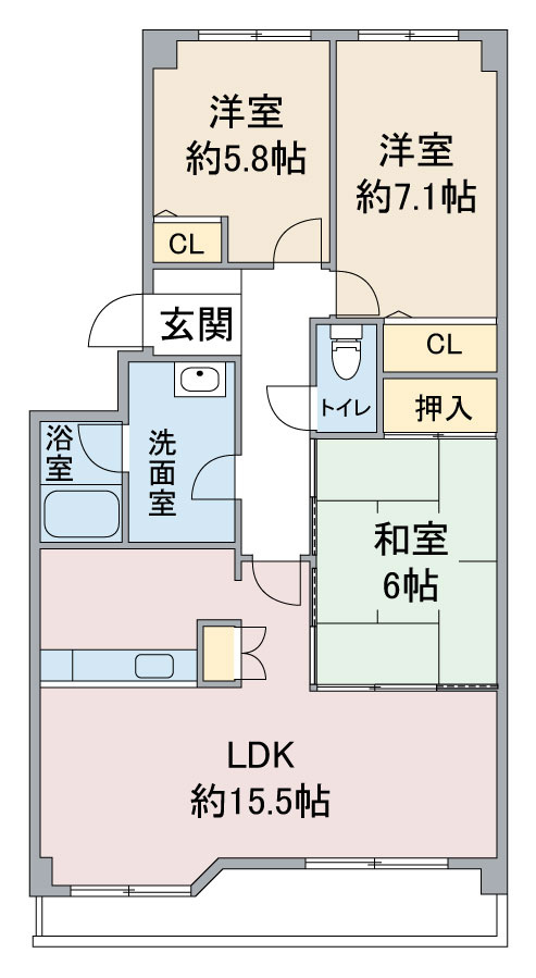 エスペランサⅡの間取り