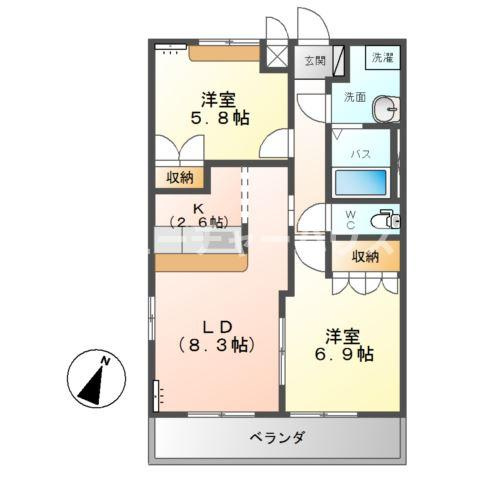 ファミリーコート恵比寿の間取り