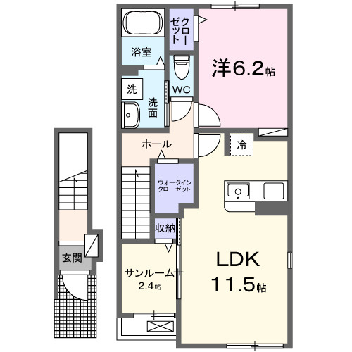 レジデンスｎｏａの間取り