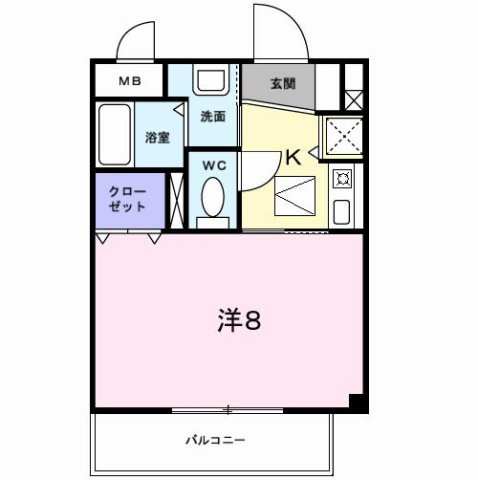 ルーチェワン　Ⅱの間取り