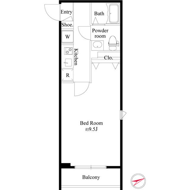 CRESCENT COURTの間取り