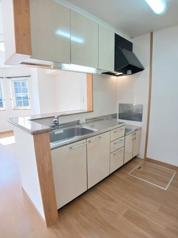 メゾンド　カルムＢのキッチン|キッチンでお料理をお楽しみください