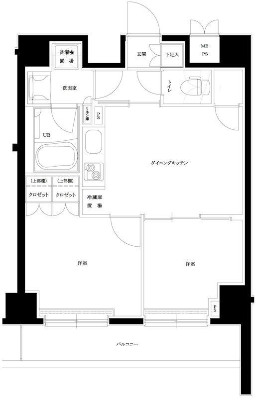 ルーブル目黒不動前の間取り|間取りです。