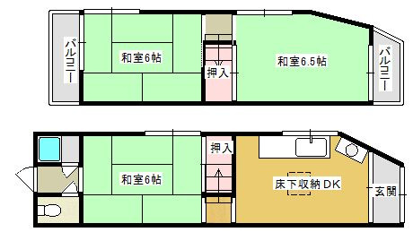 大池町テラスの間取り