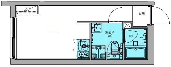 Ludens新板橋Ⅲの間取り|間取りです。
