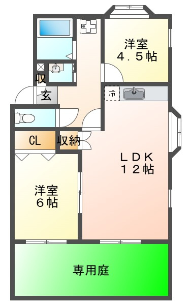 ガーデンハウス東落合5号棟の間取り
