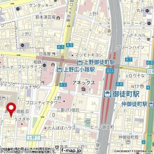 クローバーコート黒門町の地図