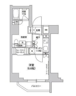 【間取り】 | グランドルチェ門前仲町 | 間取りです。