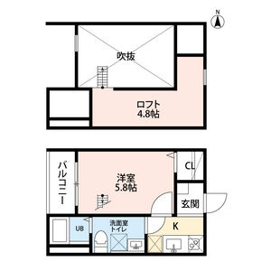 LIANGE　栄生(リアンジェサコウ)の間取り