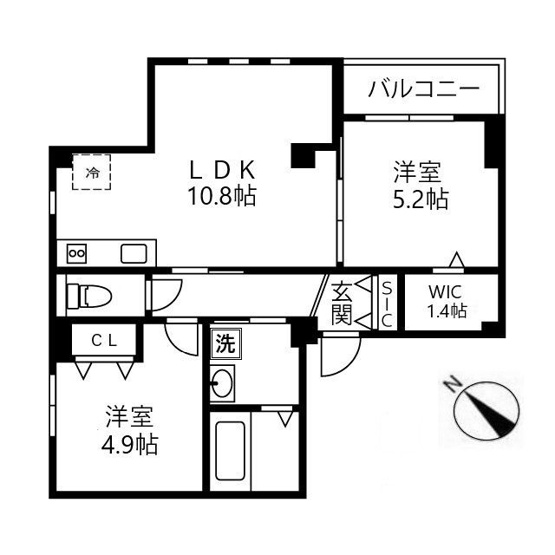 【間取り】 | クレスト下北沢