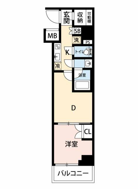 ハーモニーレジデンス東京羽田スカイブリッジの間取り