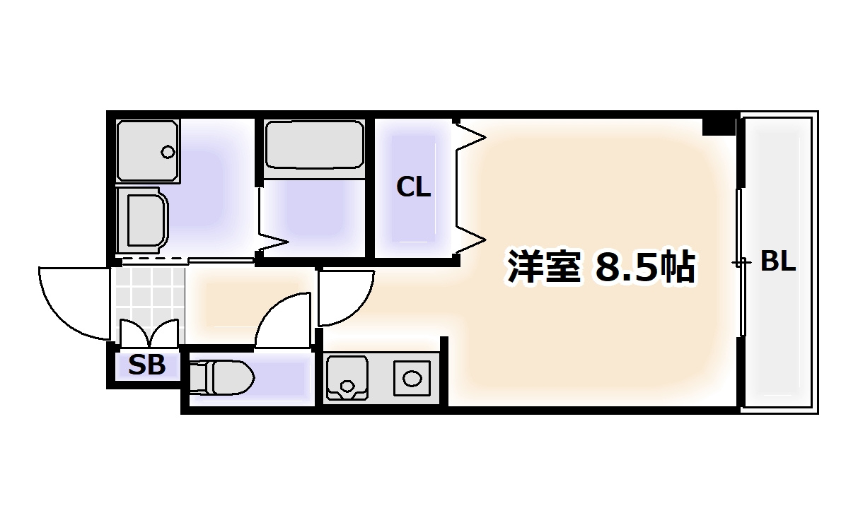ドミールアプリコットの間取り