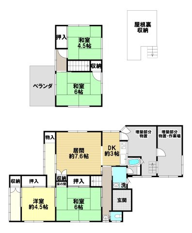 神辺町西中条　390万の間取り