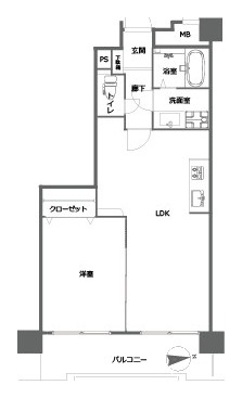 チサンマンション西公園の間取り|間取り